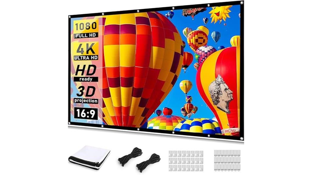 120 inch portable foldable screen