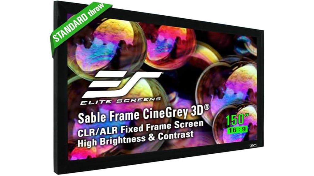 150 inch elite projection screen