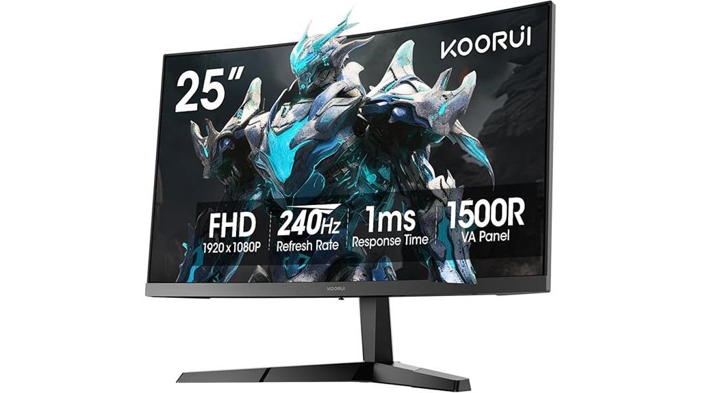 25 inch curved gaming monitor
