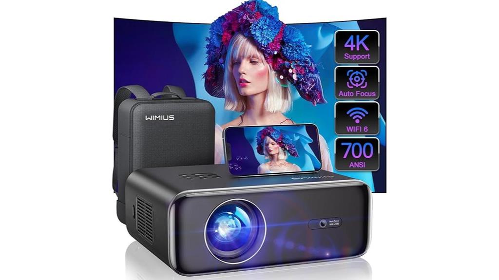 4k outdoor projector features