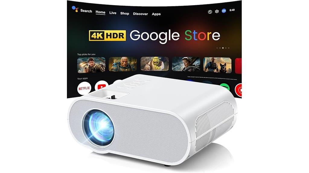 4k wifi bluetooth projector