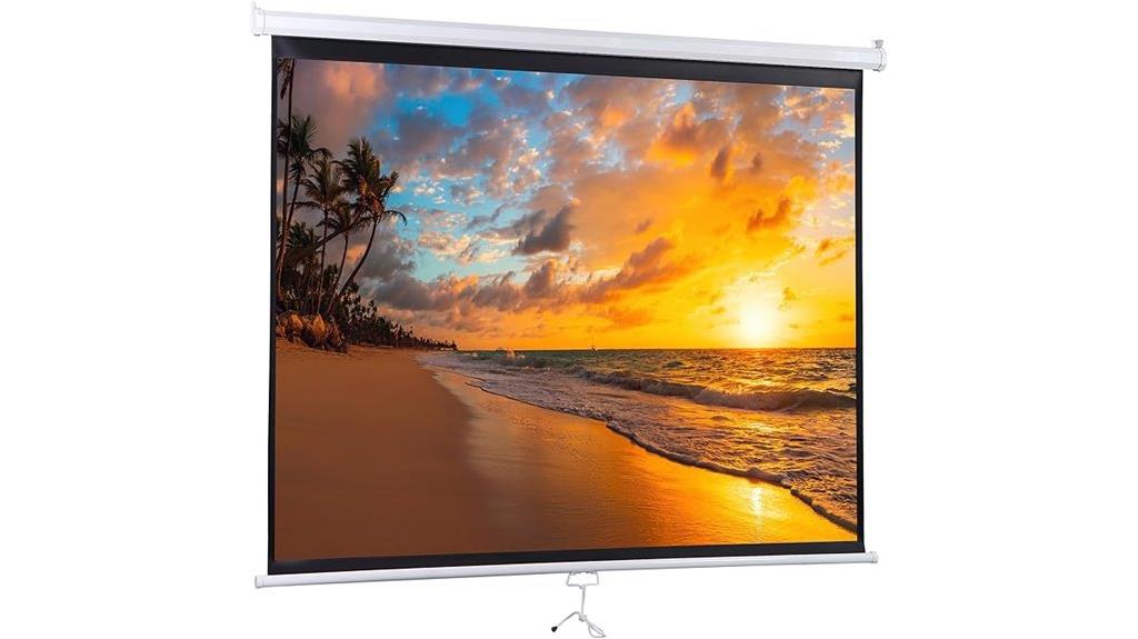72 inch portable projector screen