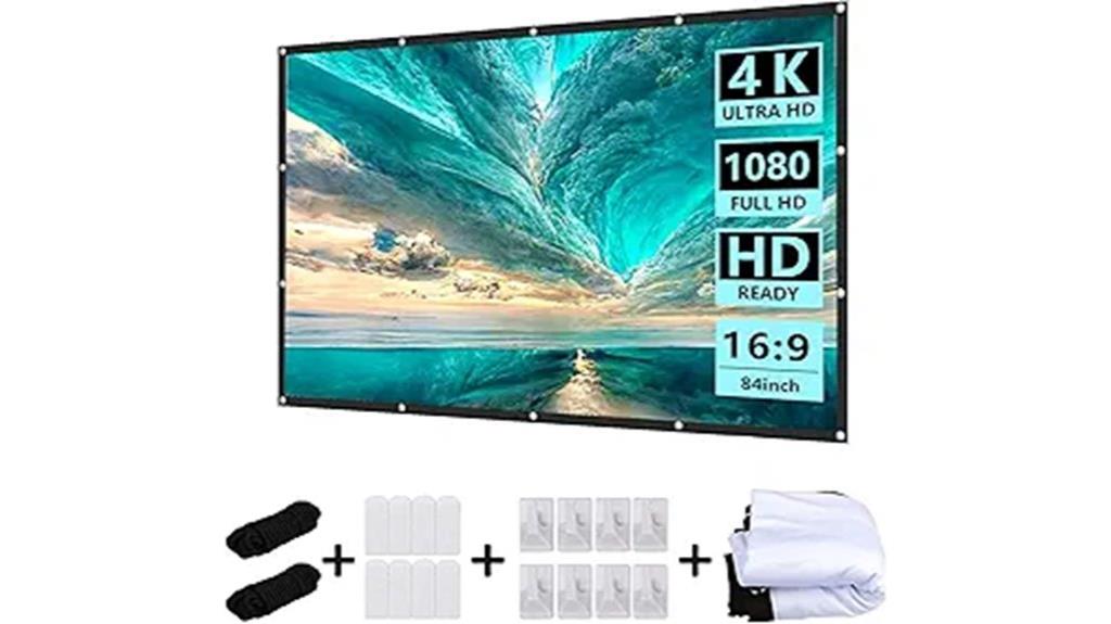 84 inch foldable screen