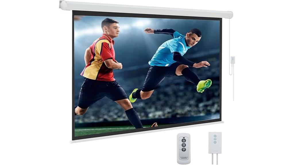 84 inch motorized projector screen