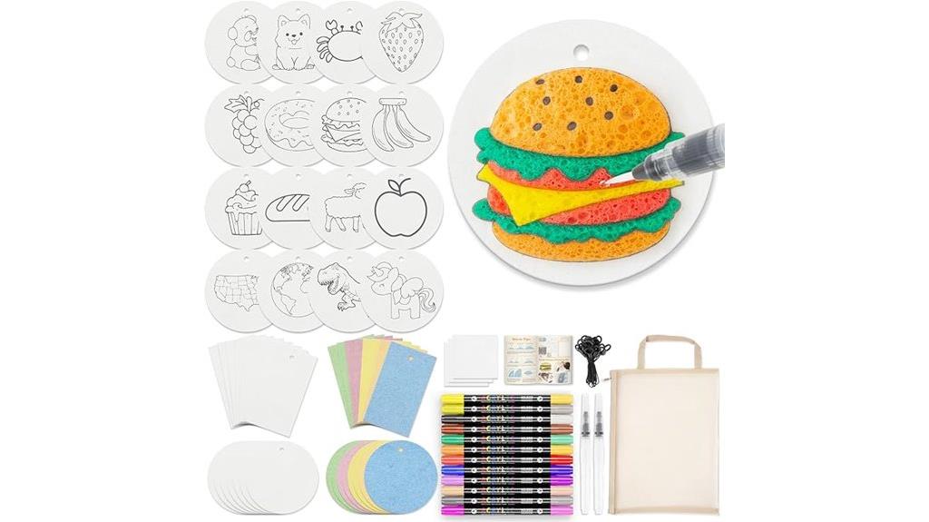 87 piece foam painting kit