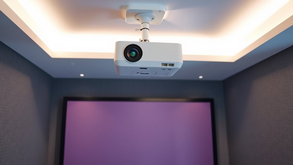 adjust projector height and angle