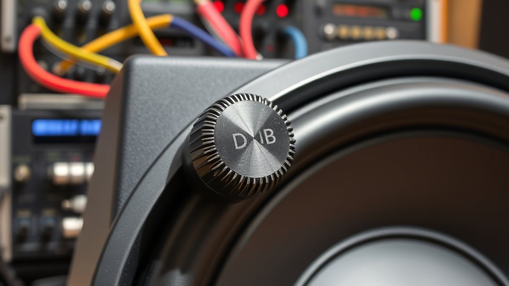 adjust subwoofer volume carefully