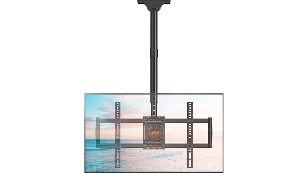 adjustable ceiling tv mount