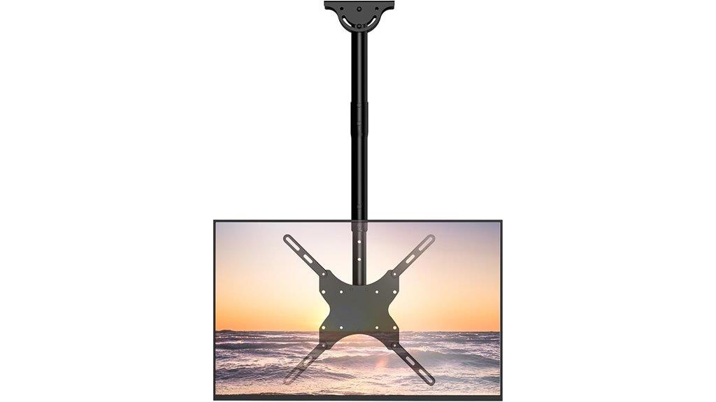 adjustable ceiling tv mount