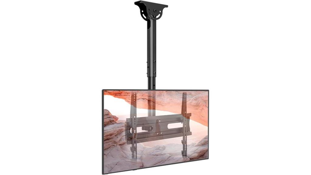 adjustable ceiling tv mount