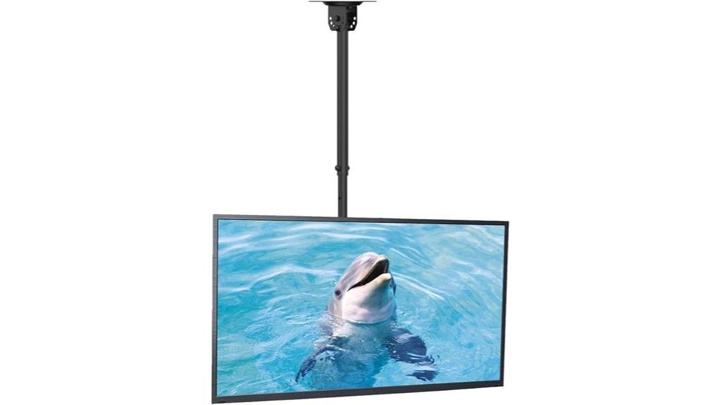 adjustable ceiling tv mount