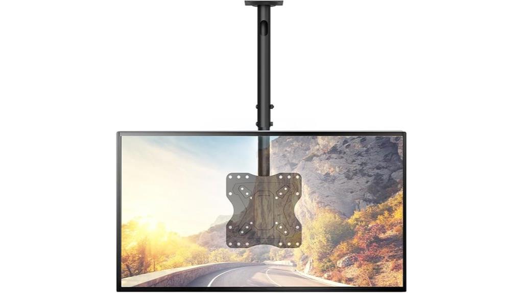 adjustable ceiling tv mount