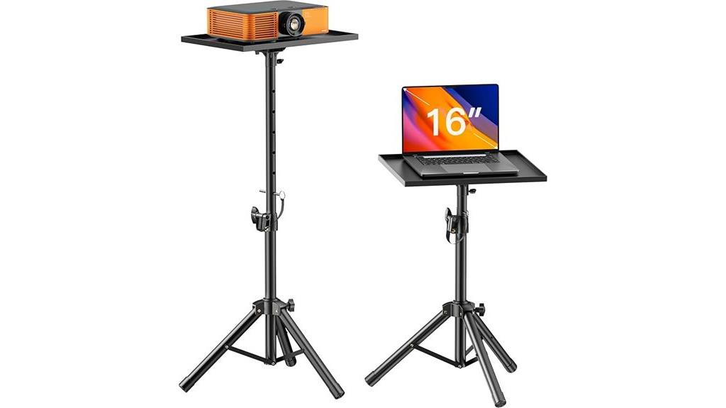 adjustable height projector stand