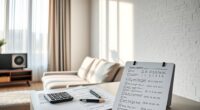 apartment short throw calculations