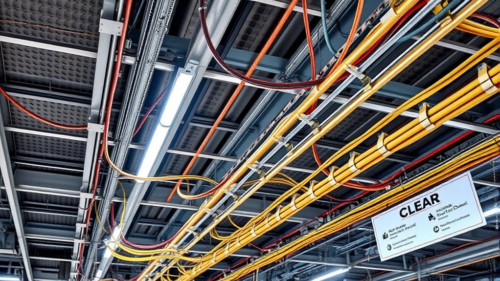 avoiding ceiling wiring violations