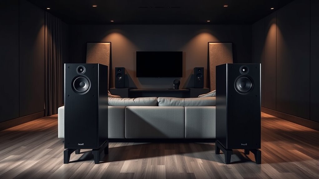 balanced speaker placement and calibration