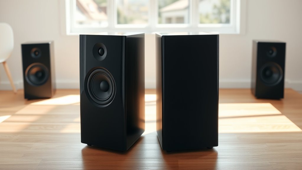 balanced symmetrical speaker placement