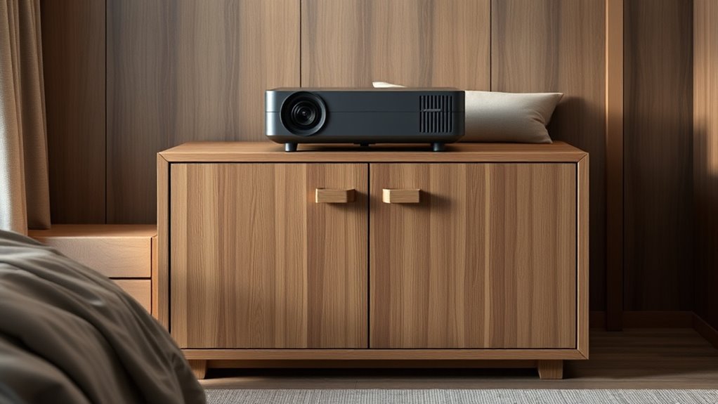 bedroom projector cabinet considerations
