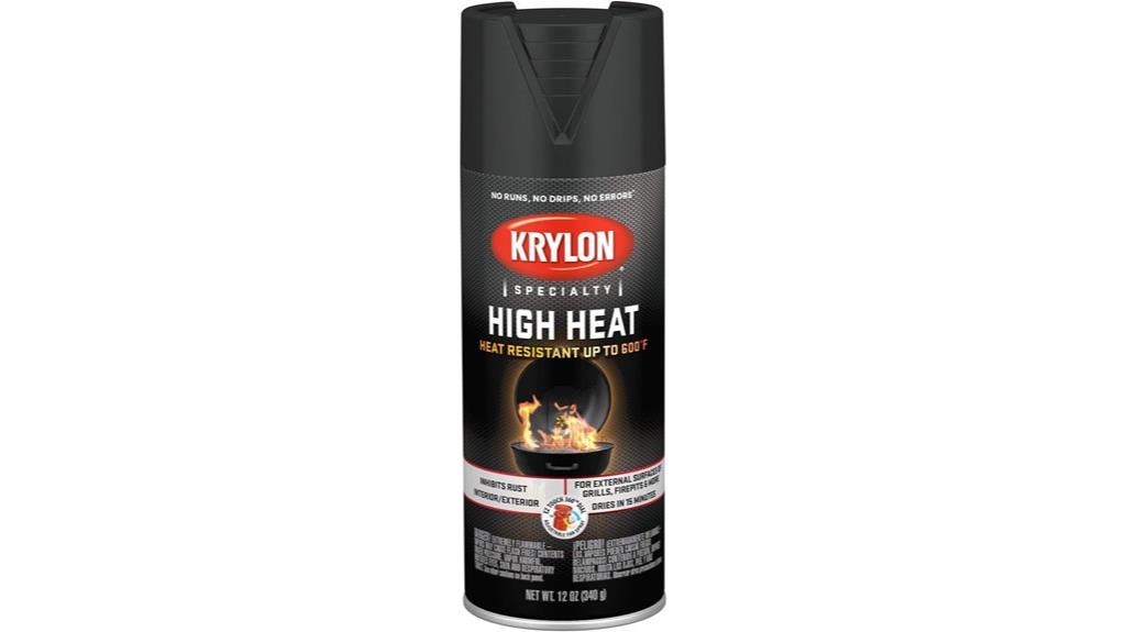 black high heat spray paint