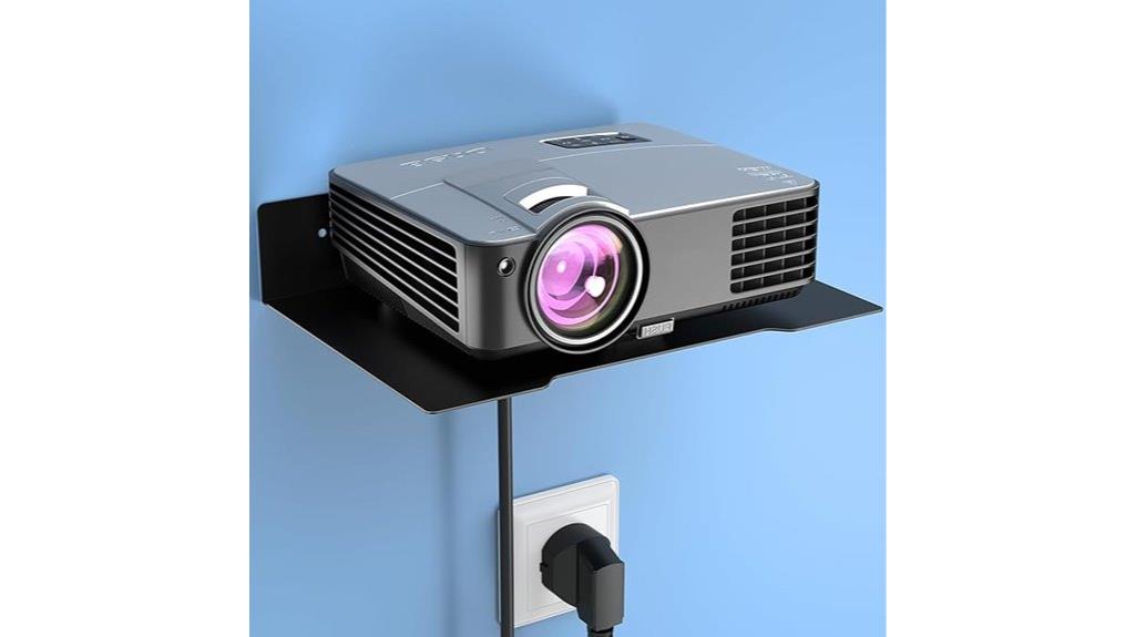 black mini projector mount