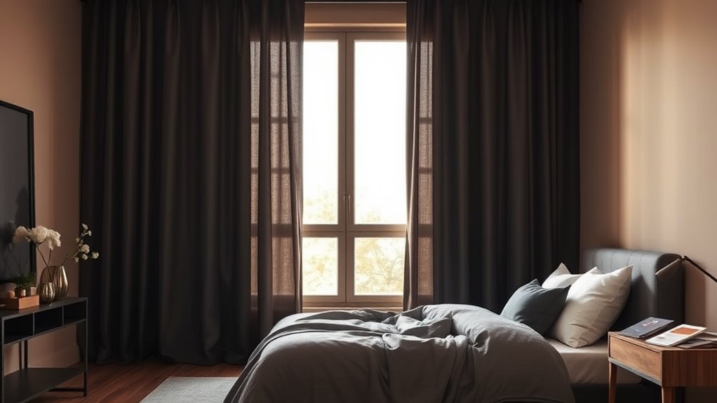 blackout curtains enhance room decor