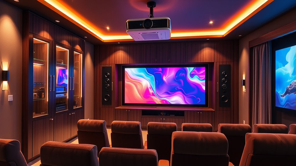 bright room projector cabinets