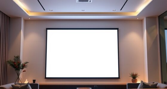 bright white projector screens