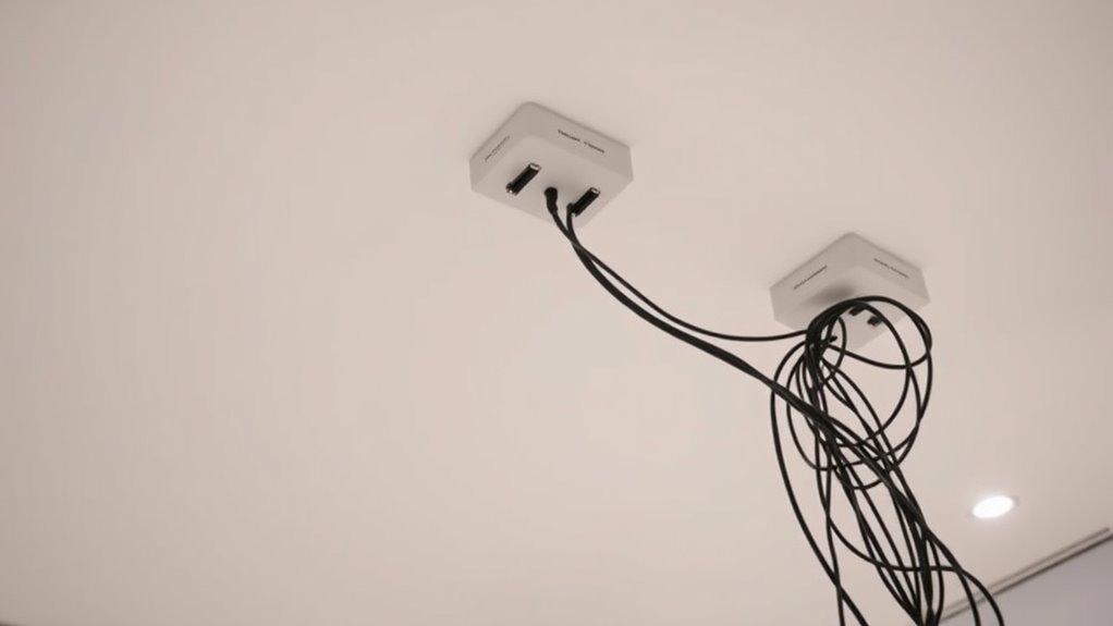 ceiling cable management tips