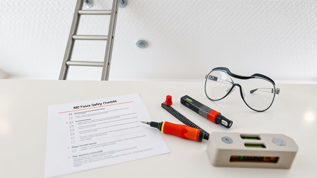 ceiling mount safety checklist