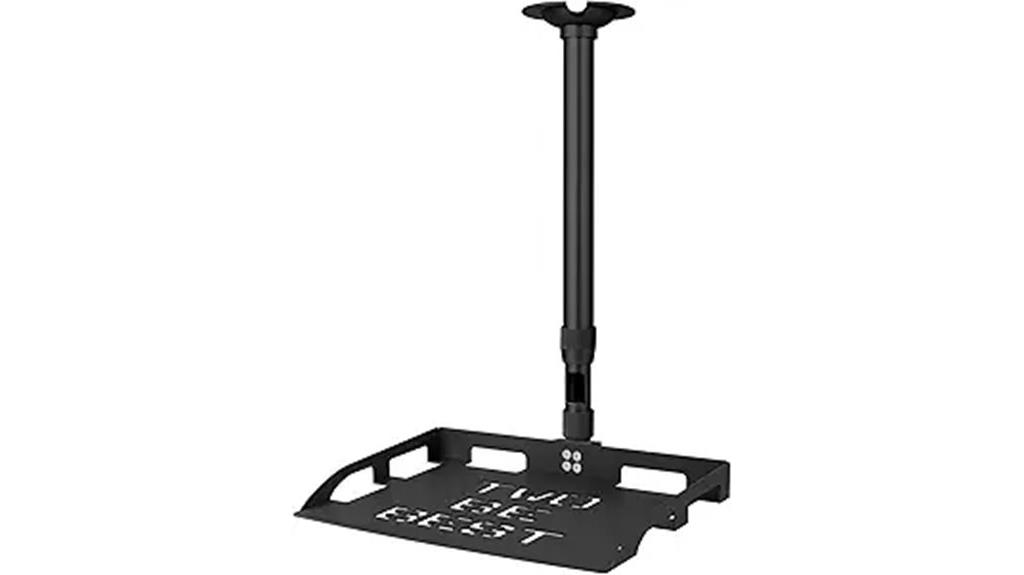 ceiling mount with tray