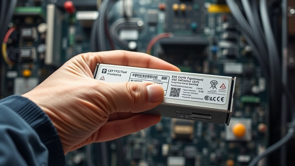 check certification labels and documentation