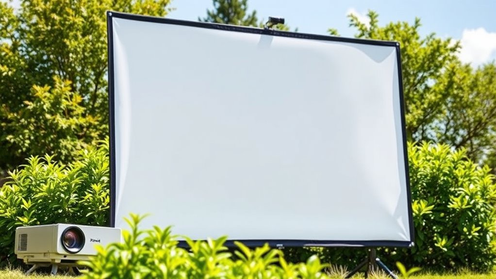 choosing portable projector screens