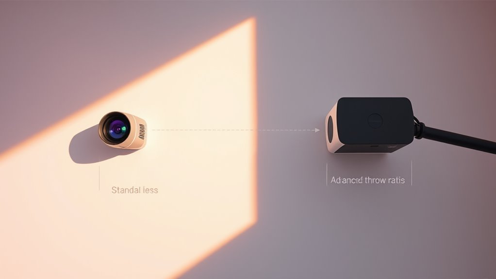 choosing suitable throw ratios