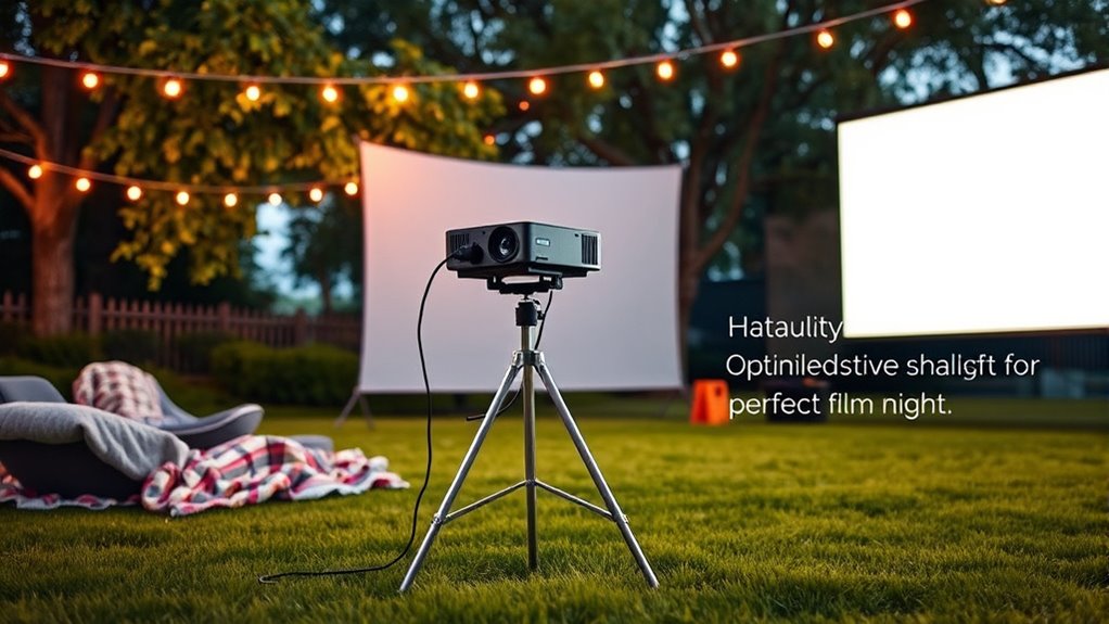 choosing the right outdoor projector stand