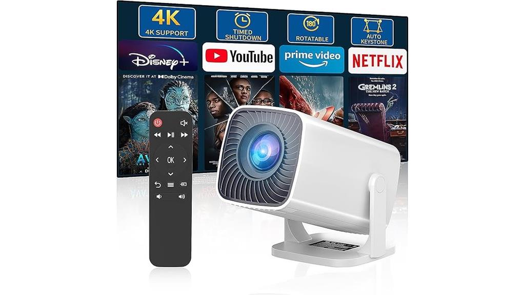 compact 4k outdoor projector