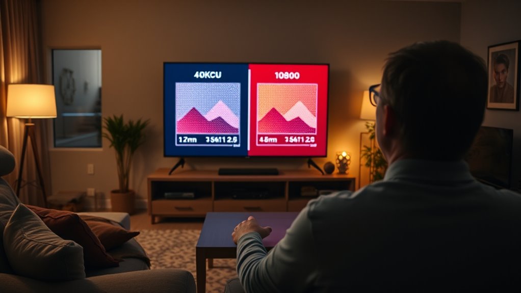 consider screen size and distance