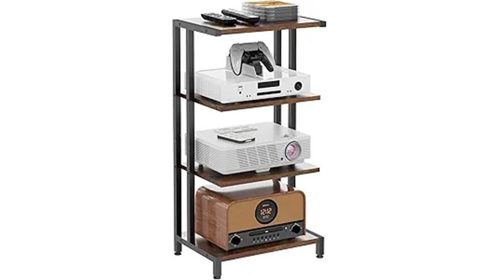 corner tv stand shelf