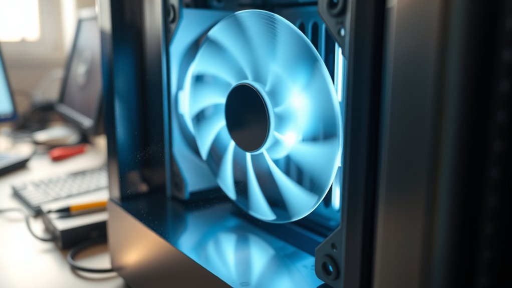fan resonance amplifies noise