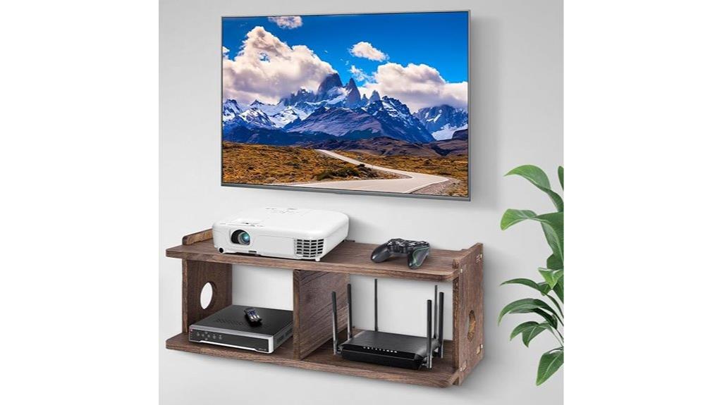 floating shelves for tv