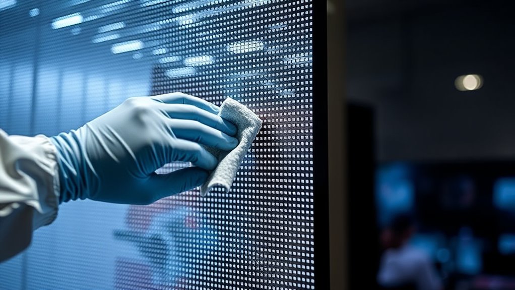 gentle cleaning preserves transparency