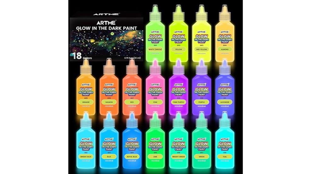 glow in the dark neon paint