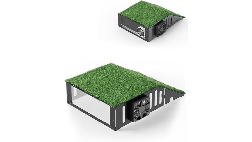 golf projector cooling enclosure