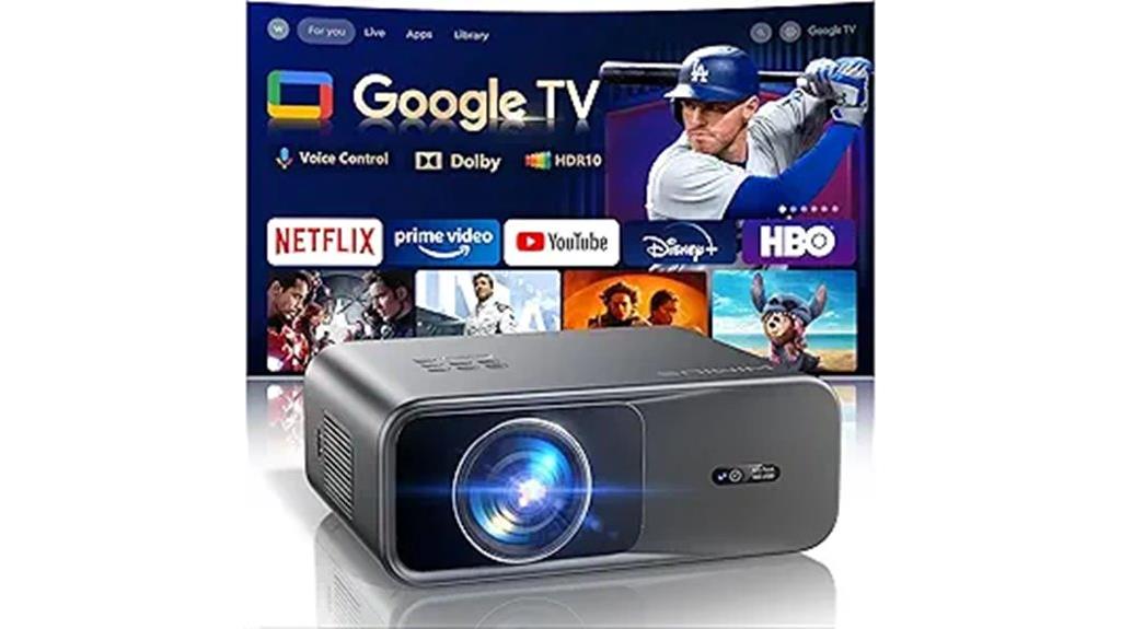 google tv 4k outdoor projector