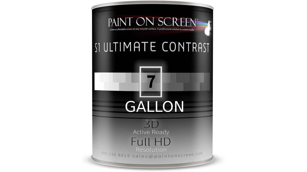 high contrast projector screen