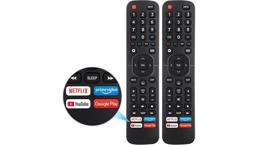 hisense tv remote pack