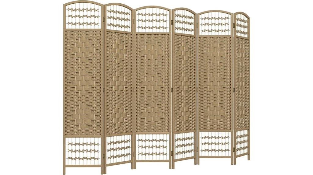 homcom 6 panel privacy screen