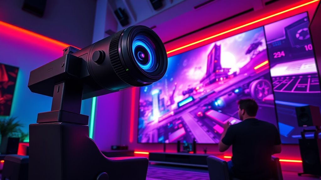 key gaming projector features