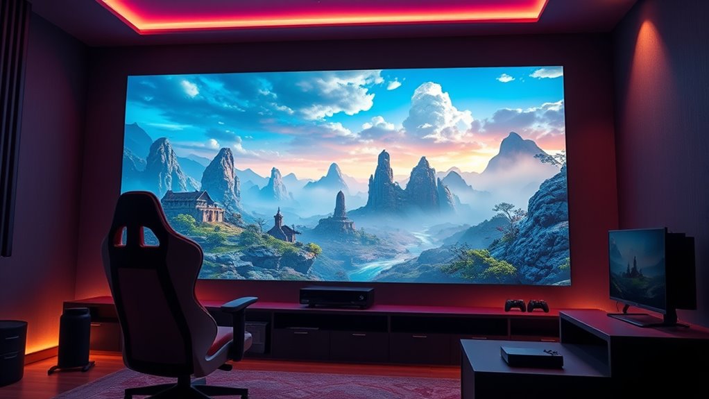 key gaming projector features