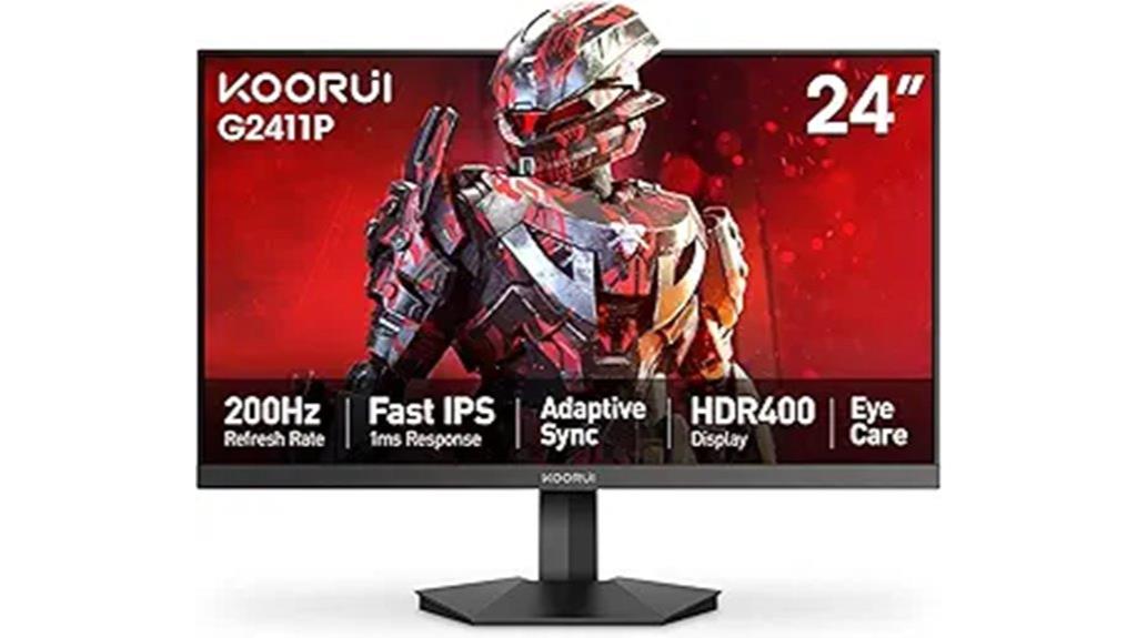 koorui 24 inch gaming monitor