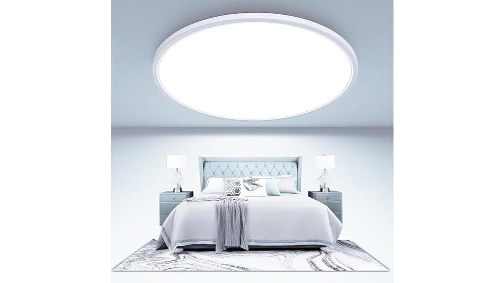 large bright ceiling light